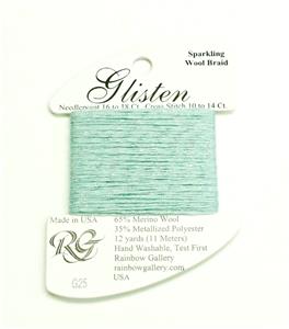 GLISTEN Sparkling Braid #25 Glacier Needlepoint Stitching Thread from Rainbow Gallery