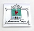 Magnet ~ Magnet Glass Polar Bear in Boots Needle Holder for Needlepoint & Sewing by S. Church