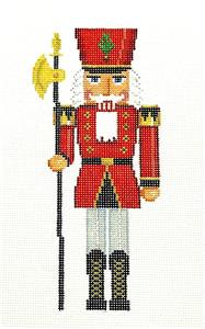 Nutcracker ~ The Red Guard Nutcracker handpainted Needlepoint Ornament by Susan Roberts