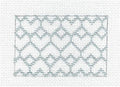 Canvas ~ Metallic Silver HEARTS 3" x 2" handpainted Insert Needlepoint Canvas by Susan Roberts