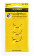 Needles ~ John James "CURVED" Tapestry Needles for Needlepoint ~ Sizes 20, 22 and 24
