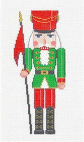 Nutcracker ~ Christmas Guard Nutcracker handpainted Needlepoint Ornament Susan Roberts