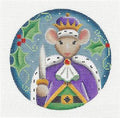 Child's Christmas ~ Nutcracker THE MOUSE KING Regal handpainted 18 Mesh Needlepoint Canvas by Rebecca Wood