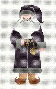 Santa Canvas ~ Victorian Santa handpainted Needlepoint Ornament Canvas by Petei from Painted Pony