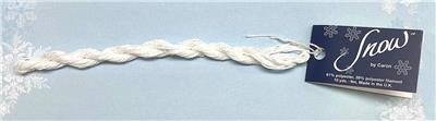 Stitching Fiber ~ SNOW Sparkling White Stitching Fiber #00 10 Yard Skein Needlepoint Thread by Caron