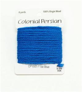3 Ply Persian Wool "Ice Blue" #1551 Stitching Fiber Needlepoint 8 Yards from Colonial