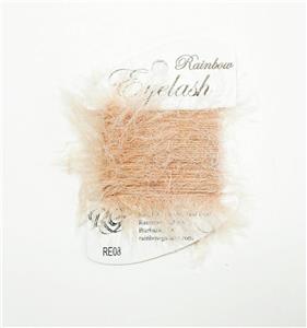 EYELASH Stitching Fiber FAWN 8 Yard Card Needlepoint Thread by Rainbow Gallery