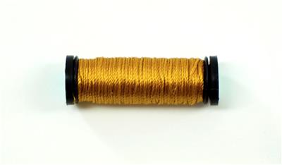 SILK SERICA #2016 Dark Gold 11 Yard Spool 3 Ply for Needlepoint by Kreinik