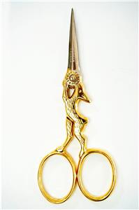 BOHIN ~ Golden Rabbit Embroidery Scissors for Needlepoint, Embroidery, X-Stitch