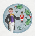 Christmas ~ Nutcracker FRITZ Ornament Regal handpainted Needlepoint Canvas by Rebecca Wood