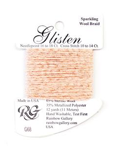 GLISTEN Sparkling Braid #68 Evening Sand Needlepoint Thread by Rainbow Gallery