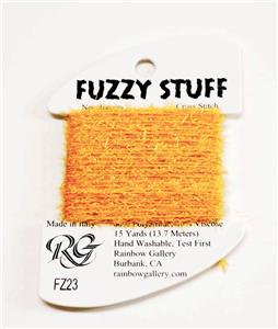 FUZZY STUFF GOLD #FZ23 Stitching Fiber 15 Yards Needlepoint Thread Rainbow Gallery