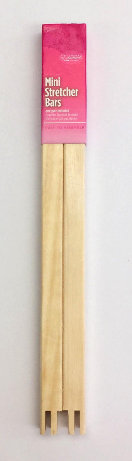 1 PAIR 17" Long Mini Wood Stretcher Bar Frame for Needlepoint & all stitching by Edmunds