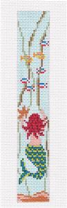 Bookmark ~ Mermaid Bookmark or Key Fob handpainted Needlepoint Canvas by Needle Crossings