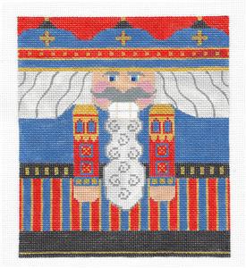 Canvas ~ Red & Blue LG. Nutcracker handpainted Needlepoint Canvas by CH Designs ~ Danji