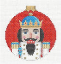 Christmas ~ Nutcracker  3.5" Ornament handpainted Needlepoint Canvas Susan Roberts