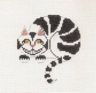 Cat Canvas ~ Cheshire Cat from Alice in Wonderland handpainted Needlepoint Canvas by Petei from P. Pony