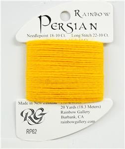 Persian Wool #62 "Sunset Gold" Single Ply Needlepoint Thread by Rainbow Gallery