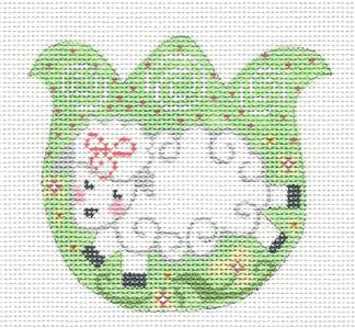 Tulip ~ Tulip with Lamb in the Meadow on Handpainted Needlepoint Canvas by Danji Designs