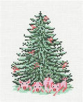 Tree Canvas ~ Pink Piggies Pig Christmas Tree 18 Mesh handpainted Needlepoint Canvas Needle Crossings