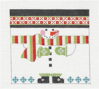 Roll Up ~ Snowman Roll Up Ornament handpainted Needlepoint Canvas CH Designs ~ Danji