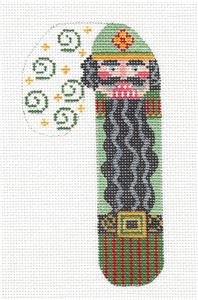 Medium Candy Cane ~ Christmas Nutcracker handpainted Needlepoint Canvas by CH Designs from Danji