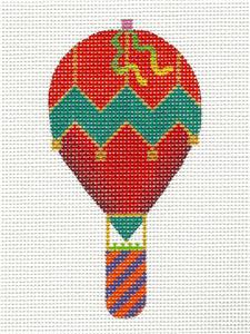Hot Air Balloon Handpainted Needlepoint Canvas 13m by Melissa Shirley