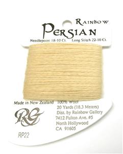 Persian Wool  #22 "Cornsilk" Single Ply Needlepoint Thread by Rainbow Gallery