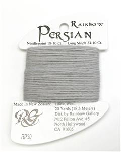 Persian Wool #30 "Wind Chime" Gray Single Ply Needlepoint Thread by Rainbow Gallery