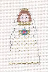 Wedding Canvas ~ Wedding Bride handpainted Needlepoint Canvas by Petei Design from Painted Pony