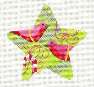 Star ~ Starbirds Star Needlepoint Ornament & STITCH GUIDE by Raymond Crawford