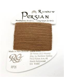 Persian Wool #26 "Camel" Brown Single Ply Needlepoint Thread by Rainbow Gallery