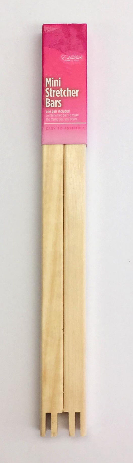 1 PAIR 15" Long Mini Wood Stretcher Bar Frame for Needlepoint, Quilting, Stitching