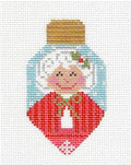 Christmas ~ Mrs. Claus Lightbulb handpainted Needlepoint Canvas CH Designs ~ Danji