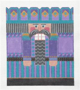 Canvas ~ Purple Nutcracker LG. handpainted Needlepoint Canvas by CH Designs from Danji