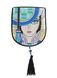 Bag Flap ~*FLAP ONLY* ELEGANT LADY Evening Bag "Style A" Needlepoint Canvas by Sophia