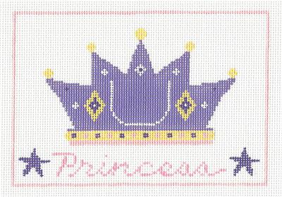 Tooth Fairy Canvas ~ Tooth Fairy Pillow Princess SET handpainted Needlepoint Canvas by Kathy Schenkel
