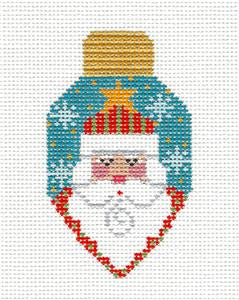 Christmas ~ Santa Claus Lightbulb handpainted Needlepoint Canvas CH Designs ~ Danji