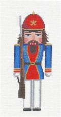 Nutcracker ~ Rifle Guard Nutcracker with Gun handpainted Needlepoint Ornament by Susan Roberts