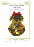 Kelly Clark Christmas Pear ~ 4 Calling Birds & STITCH GUIDE handpainted Needlepoint Ornament by Kelly Clark