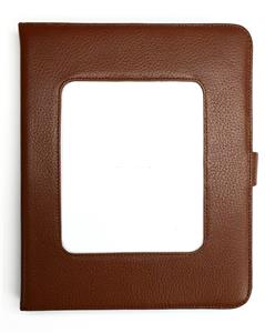 Accessory ~ Brown Leather iPad COVER for 5" x 6" handpainted Needlepoint Canvas by LEE