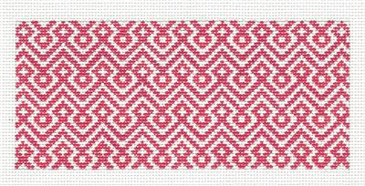 Canvas Insert~Rose Diamond Design handpainted "BB" Needlepoint Canvas by SOS from LEE