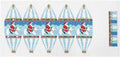 3-D Christmas Ornament ~ Santa Riding a Polar Bear 3-D Hot Air Balloon handpainted Needlepoint Canvas Susan Roberts
