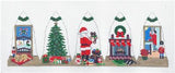 3-D Ornament ~ 3-D Santa on Christmas Eve Bell handpainted Needlepoint Canvas by Susan Roberts