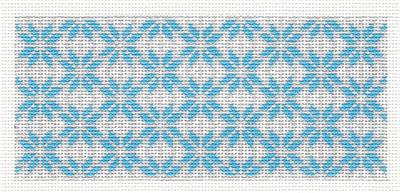 Canvas Insert ~ Blue Snowflakes Design handpainted "BB" Needlepoint Canvas by SOS from LEE