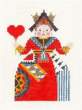 Canvas ~ Queen of Hearts from Alice In Wonderland handpainted 18 Mesh Needlepoint Ornament Canvas by Petei