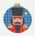 Christmas ~ Band Major Nutcracker 3.5" Ornament handpainted Needlepoint Canvas Susan Roberts