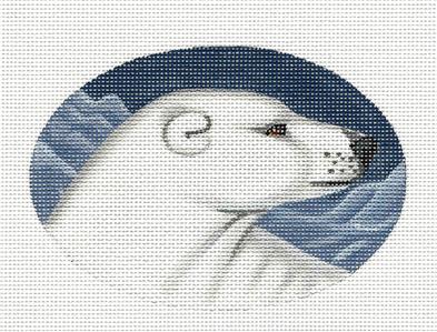 Canvas ~ Polar Bear handpainted Needlepoint Ornament Canvas by LIZ from S. Roberts