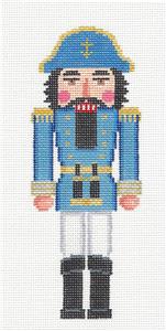 Nutcracker ~ Sea Captain Nutcracker in Blue handpainted Needlepoint Ornament by Susan Roberts