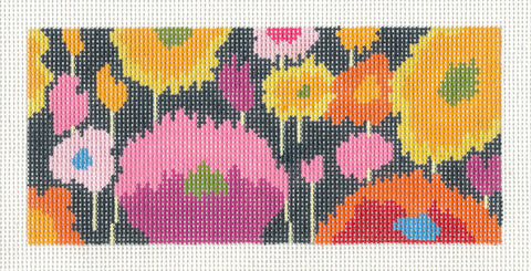 Canvas Insert ~ Poppy Field handpainted Needlepoint Canvas ~ BB Insert ~ 18 mesh by LEE